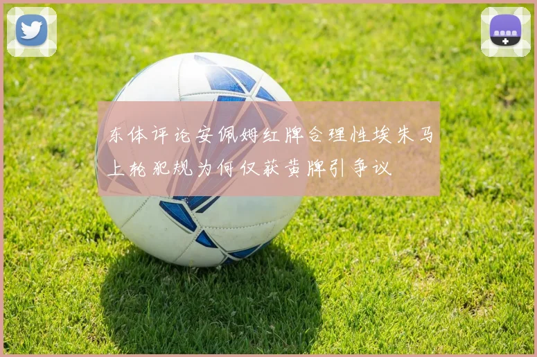 东体评论安佩姆红牌合理性埃朱马上轮犯规为何仅获黄牌引争议